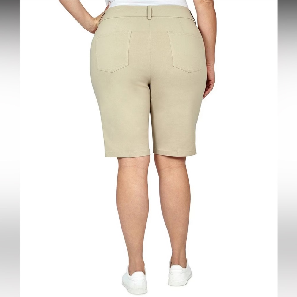Ruby Rd. Plus Size Flat Front Bermuda Shorts